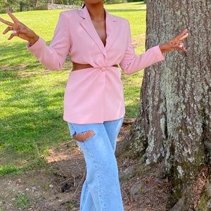 Pink blazer
